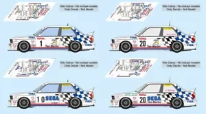Decals BMW M3 E30 CET Campeonato España 1993 1:32 1:43 1:24 1:18 Slot calcas - Imagen 1 de 5