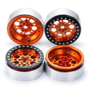 4x For 1/10 RC AXIAL Wraith SCX10 II RR10 TRX4 etc Alloy 2.2" Beadlock Wheel Rim - Picture 1 of 9