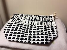 Drawstring Yarn Storage Bag Tote Knitting, Crocheting Black/White