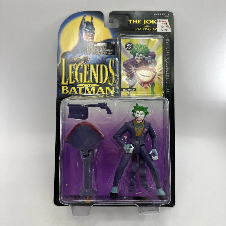 Legends of Batman The Joker Figure with Snapping Jaw Kenner 1994 Vintage DC