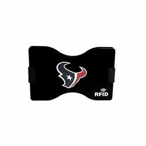 Portafoglio Calcio Houston Texans Blocco RFID Minimalista Fermasoldi - Foto 1 di 3