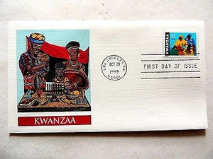 October 29th, 1999 "Kwanzaa" First Day Issue  - Picture 1 of 4