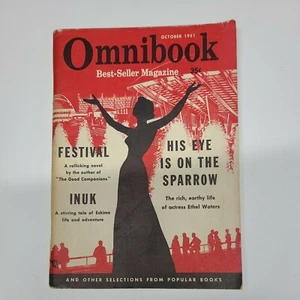OMNIBOOK October 1951 Festival,  Inuk, His Eye is on the Sparrow Magazine  - Bild 1 von 5