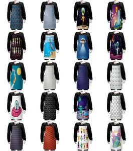 Ambesonne Alien Pattern Kids Apron Boys Girls Apron Bib Cooking & Painting - Picture 1 of 121