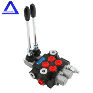 2 Spool 11GPM 3600 PSI Hydraulic Directional Control Valve Double Acting (BSPP) - Picture 1 of 12