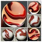 Beautiful Akro Agate Milky Oxblood Vintage Marble  ~.64” ~ Excellent Condition
