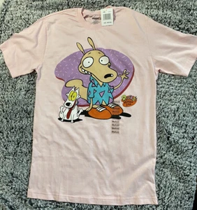 Nickelodeon Rocko's Modern Life T-Shirt PINK HERREN Medium Neu mit Etikett - Bild 1 von 9