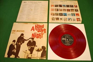 Beatles A Hard Day´s Night Japan LP 1.st press 1964 red vinyl Odeon OP-7123 - Bild 1 von 8