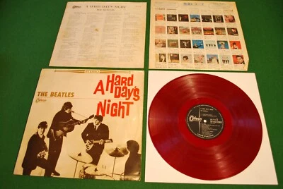Beatles A Hard Day´s Night Japan LP 1.st press 1964 red vinyl Odeon OP-7123 - Bild 1 von 4