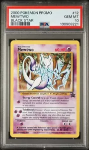 PSA 10 Mewtwo Black Star Promo #12 JR Rally Pokémon 2000 Christopher Rush - Picture 1 of 2