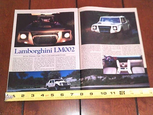 1987 LAMBORGHINI LM002 SUV V-12 - ORIGINAL ARTICLE - Picture 1 of 3