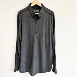 Under Armour Shirt Mens 2XL Gray 1/4 Zip Fitted Lightweight Heat Gear Active - Picture 1 of 7