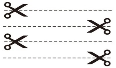 MARKENLOS Flash Disposable Temporary Adhesive Tattoo Scissors Black Disco Party Gift Beach