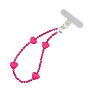VELVET CAVIAR Phone Charm - Hot Pink Heart - Photo 1 sur 3