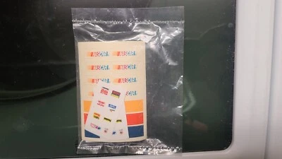 Tyco Nascar Decal Pennants Flags Poles NOS MIP - Image 1 of 4