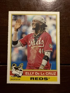 2025 Topps Heritage Elly De La Cruz Image Variation #263 SP Reds - Picture 1 of 5