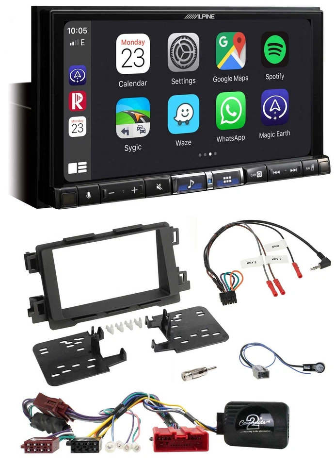 Alpine 2DIN DAB USB Lenkrad Bluetooth Autoradio für Mazda CX5 6 13-15 aktiv schw - Bild 1 von 4