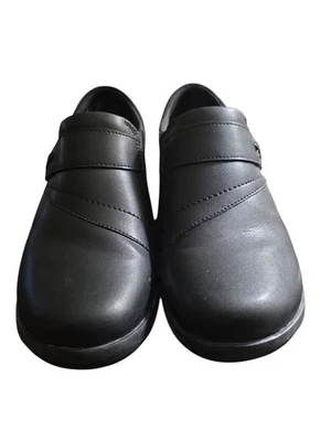 Clarks Black Angie Pearl Slip On Loafers 9 Wide - Image 1 of 4