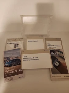 Hyundai Kona 2022 eléctrico manual del propietario con guía de infoentretenimiento fabricante de equipos originales - envío gratuito a Estados Unidos - Imagen 1 de 5