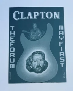 ERIC CLAPTON ROCK CONCERT POSTER DANNY GARRETT LOS ANGELES FORUM AVALON - Picture 1 of 1