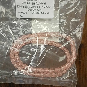 Tubo de cristal de vidrio agrietado 8x6 mm Pizk checo... - Imagen 1 de 4