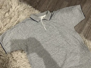 VINTAGE Ll Bean Champion Gray Cotton Blend Polo Shirt L Large USA - Picture 1 of 6