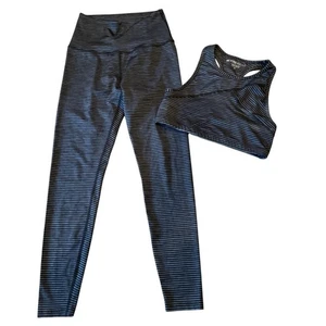 Beyond Yoga Surf Stripe Racerback Sport BH und High Rise Legging Set Gr. M - Bild 1 von 13