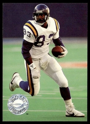 1991 Pro Set Platinum Steve Jordan Minnesota Vikings #225 - Image 1 of 2