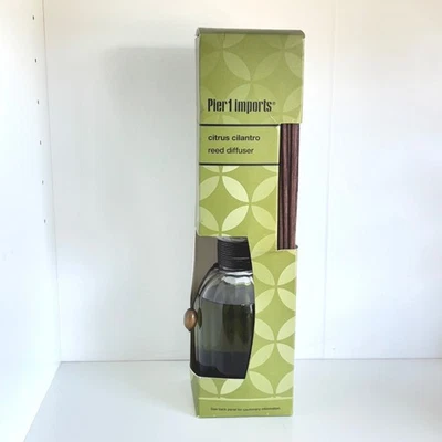 Pier 1 One Imports Reed Diffuser Citrus Cilantro Home Fragrance SEALED NEW - Image 1 of 4