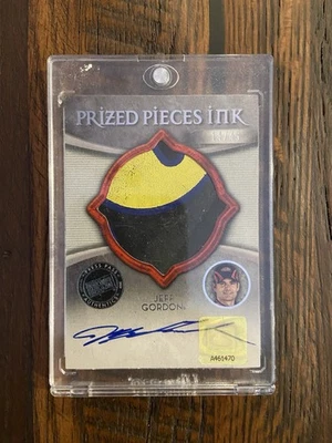 2009 Press Pass Jeff Gordon Prized Pieces Auto Silver Relic #14/45 Nascar - Image 1 of 2