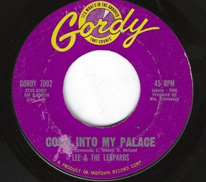 LEE & THE LEOPARDS 45RPM '62 GORDY COME INTO MY PALACE EARLY MOTOWN VOCAL VG+ - Picture 1 of 1