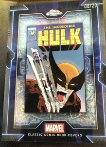 2025 Topps Chrome Marvel Comic Book Covers The Incredible Hulk CC-7 8/20 - Picture 1 of 3