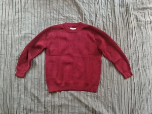 Maison Margiela Men's Heavy Knit Burgundy Jumper Size M - Imagen 1 de 5