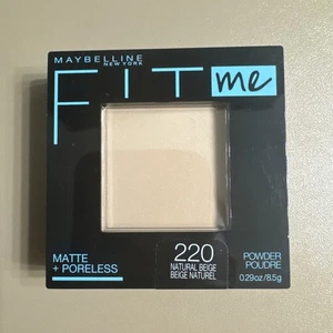 Maybelline Fit Me Matte + Poreless Powder Natural Beige 220 – New & Sealed - Picture 1 of 2