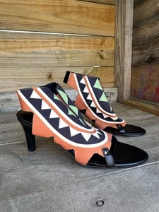 Ashro Tribal Damen-Sandalen Größe 8M niedriger Absatz - Bild 1 von 10