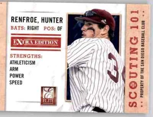2013 Elite Scouting 101 Hunter Renfroe Rookie RC Insert MLB Padres #17 - Picture 1 of 2