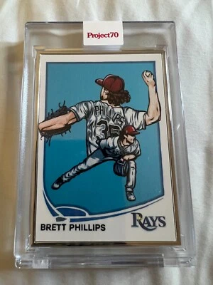2021 Topps Project 70 Brett Phillips Blake Jamieson Framed Artist Proof SSP /51 - Image 1 of 2