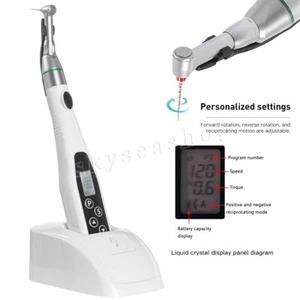 SKYSEA Dental LED Wireless Endomotor 16:1 Contra Angle Root Canal Treatment - Picture 1 of 14
