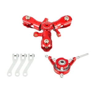 Juego de conversión de triple hoja de aluminio Microheli CNC (ROJO) (para serie MH-GSS1101T) - Imagen 1 de 2