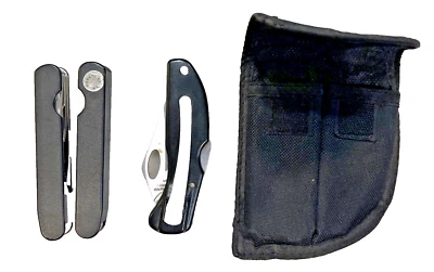 Yorkcraft 9 Function Multi-tool Knife + Pocket Knife w/Belt Loop Case ~ 3pc Set - Image 1 of 4