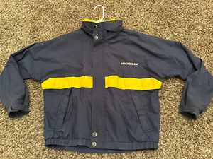 Vintage Michelin Dunbrooke Distinctive Images Jacket Blue Yellow Mens Size Large - Picture 1 of 4