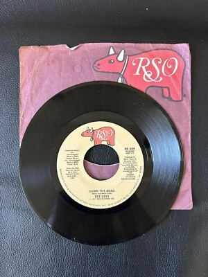 Bee Gees Night Fever / Down The Road by RSO Records 7" Vinyl 45rpm Record - Image 1 of 2