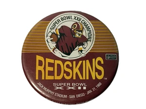 Pulsante Vintage Washington Redskins Super Bowl XXII Champions - 31 gennaio 1988 - Foto 1 di 2