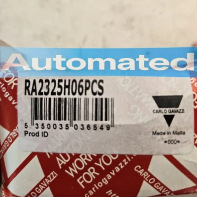 RA2325H06 PIEZAS 1 PIEZA NUEVO Carlo Gavazzi Relé de estado sólido RA2325H06 PIEZAS - Imagen 1 de 3