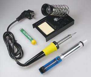 LÖTSET LÖT-SET Feinlötkolben Lötkolben Loetkolben Lötzinn Entlötpumpe Lötstation