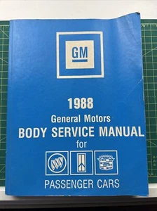 1988 General Motors GM Body Service Manual for Passenger Cars Paperback OEM. - Picture 1 of 2