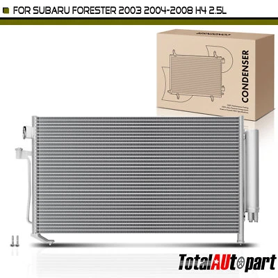 Nuevo condensador de aire acondicionado con receptor secador y soporte para Subaru Forester 2003-2008 2,5 L Foto 1 de 4