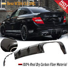 100% REAL CARBON Rear Bumper Diffuser Lip for Mercedes Benz W204 C63 AMG 2012-14