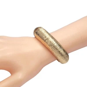 Rough Surface Metal Bangles Bracelet - Women Fashion Charm Cuff Bracelets 1pc - Bild 1 von 11