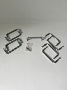 Gebürstetes Chrom abgerundete Schubladengriffe 97 mm 3 13/16 Zoll - Bild 1 von 6